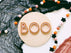 12" Two Tone Boo Halloween Sign