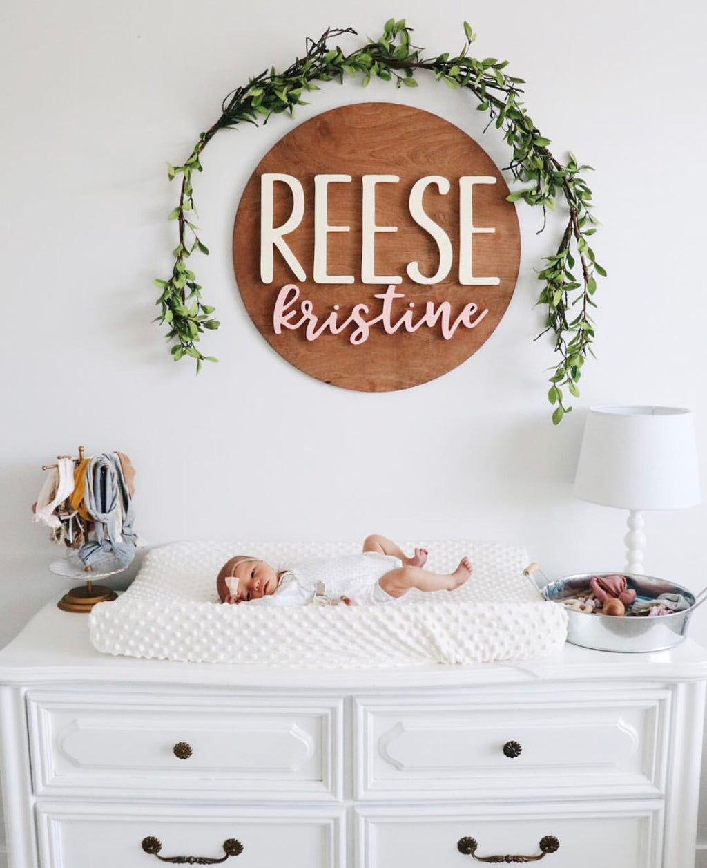 24" Round Name Sign