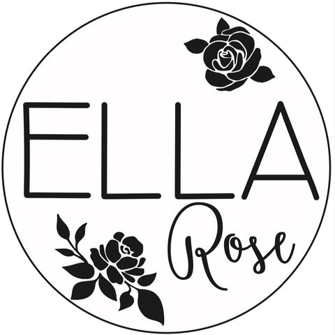 24" Roses Round Name Sign