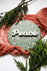 12" Peace Christmas Sign