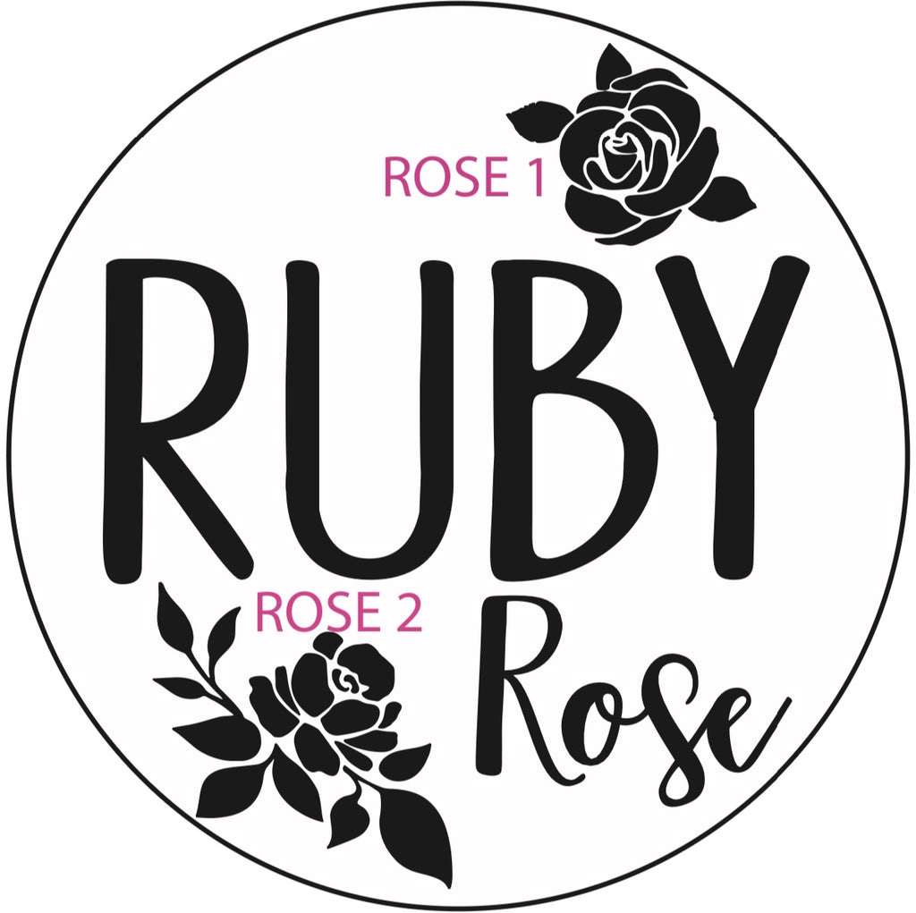 24" Roses Round Name Sign