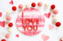 12" I Love You on Heart Valentine Sign