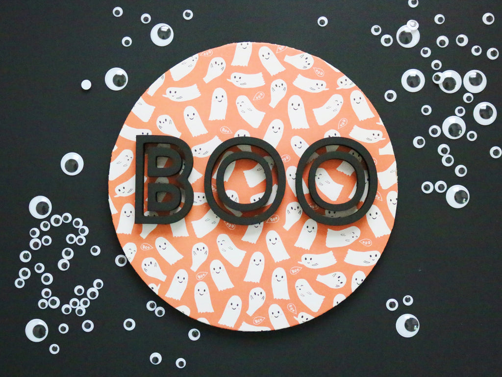 12" Boo Halloween Sign