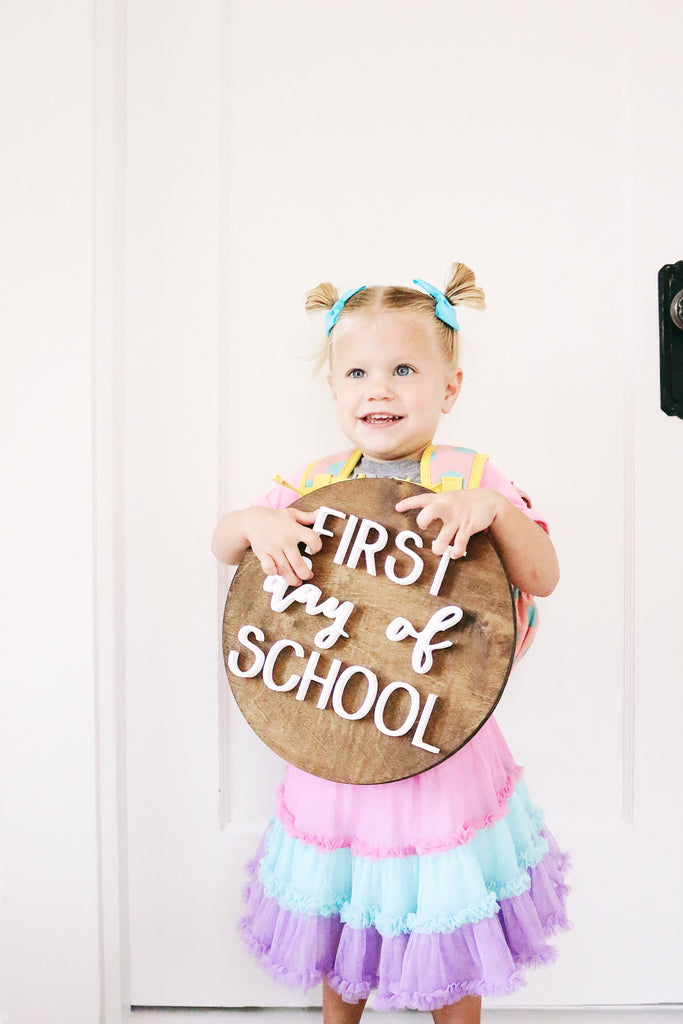 12" First Day of School Sign