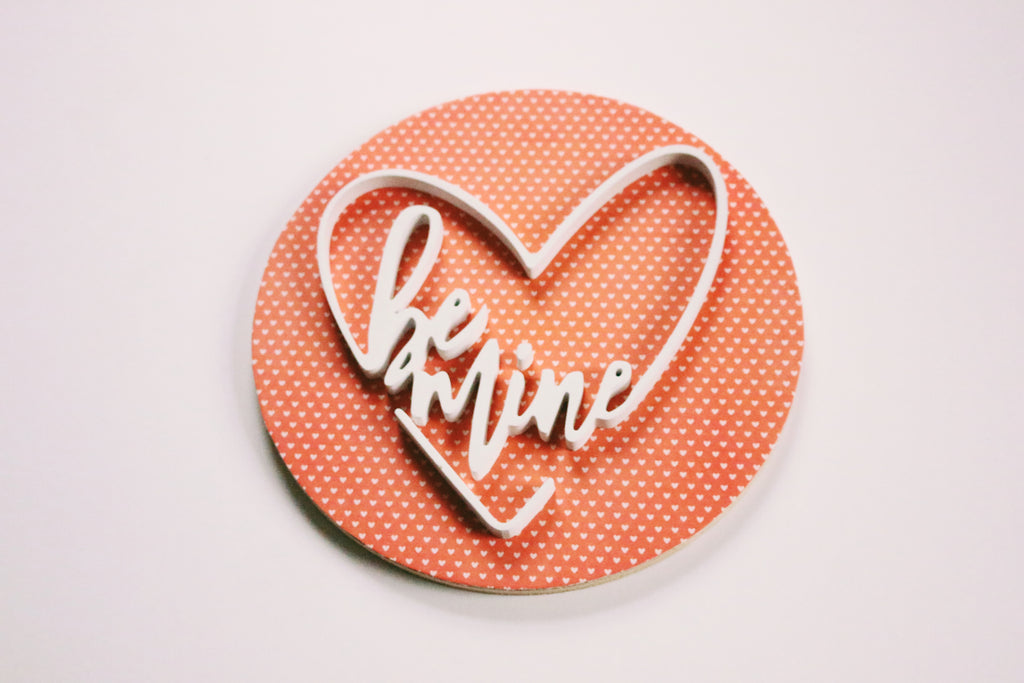 12" Be Mine Heart Valentine Sign
